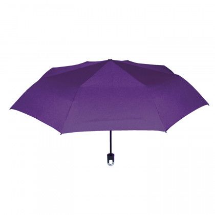 Imprinted Storm Clip-On Handle Umbrella - Purple