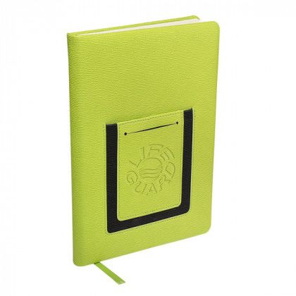 Roma Journal with Phone Pocket Promotion Lime