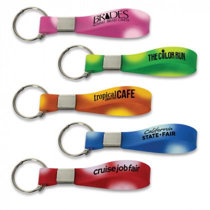 Mood Key Chain with Imprinted Logo colors