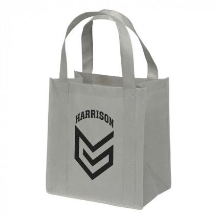 Promotional Recycled Tote Bag - Little Thunder Heavy Duty Reusable Tote - Gray
