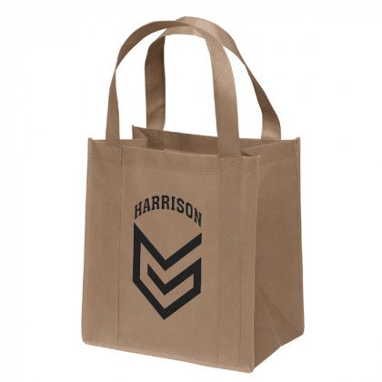 Promotional Recycled Tote Bag - Little Thunder Heavy Duty Reusable Tote - Khaki