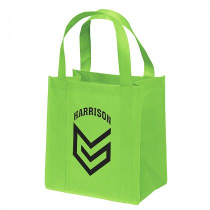 Promotional Recycled Tote Bag - Little Thunder Heavy Duty Reusable Tote - Lime