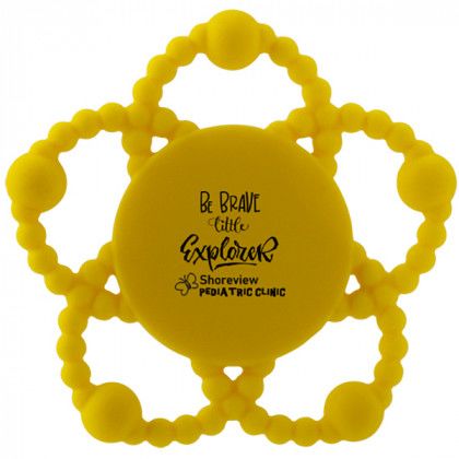 Yellow Custom Silicone Teething Ring