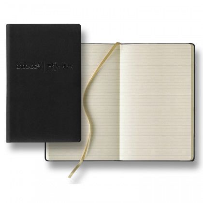 Customized Tucson Slim Medium Ivory Journal - Black