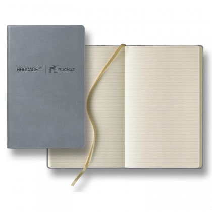 Customized Tucson Slim Medium Ivory Journal - Gray