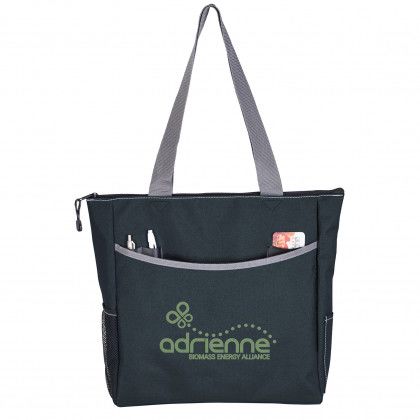 Imprinted Atchison Recycled PET TransSport It Tote - Charcoal