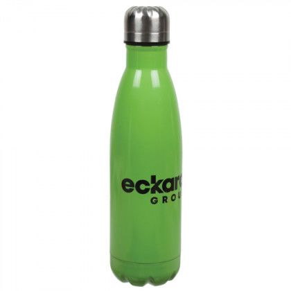 Imprinted Stainless Steel Insulated 17oz Bottle - Lime green