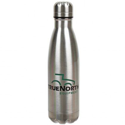 Imprinted Stainless Steel Insulated 17oz Bottle - Silver