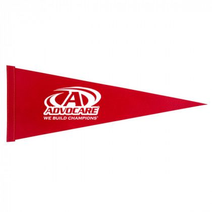 Red Custom 8 x 18 Felt Pennants | Custom Felt Pennants | Promotional Felt Pennants Wholesale