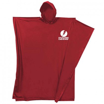 Cardinal Red Storm Front Logo Poncho