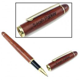 Personalized Rosewood Rollerball Pen