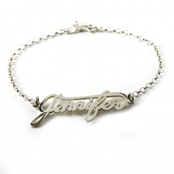 Personalized Fancy Script Name Bracelet