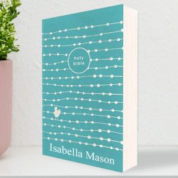 Personalized Teal Children's Bible For Girls