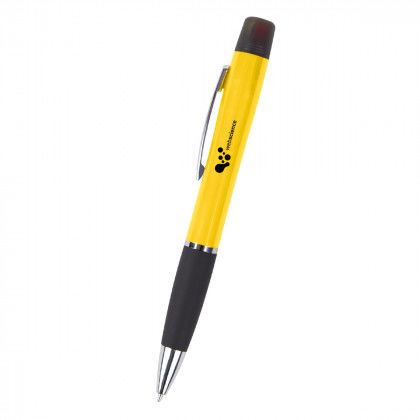 Imprinted Emerson Pen with Highlighter - Yellow