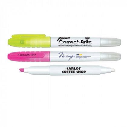 Correct-Brite Erasable Highlighter with Logo