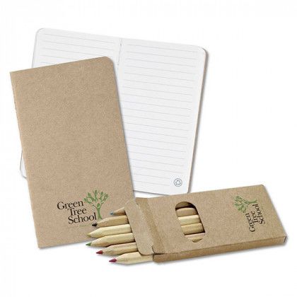 Customized Eco Notebook Color Pencil Set