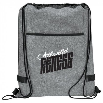 Logo Imprinted Modern Graphite Reverb Drawstring Bag Logo Imprinted Modern Graphite Reverb Drawstring Bag