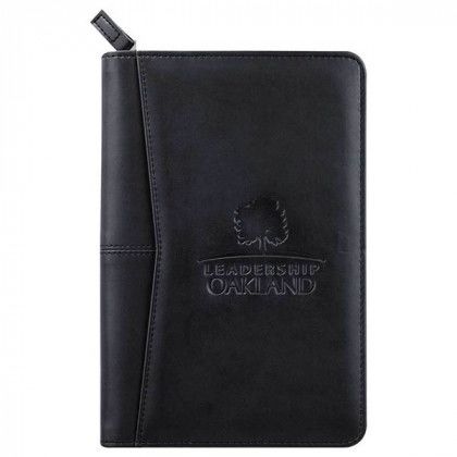 Promotional Pedova Jr. Zippered Padfolio - Black