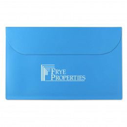 Logo Imprinted Legal Sized Portfolios - Bright blue