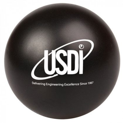 Black Round Stress Ball