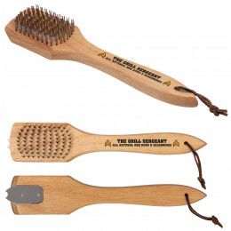 Printed Logo Grill Brush 