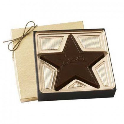 Chococlate Star - 2.5 Oz Promotional Custom Imprinted With Logo