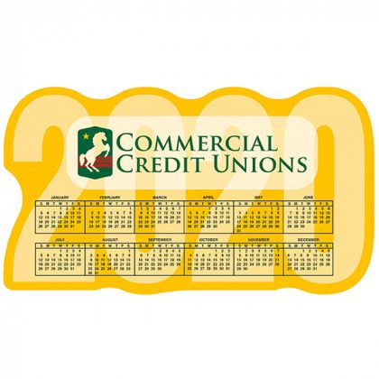 Large Calendar Magnet - 20 mil Imprinted Stock Background Sample