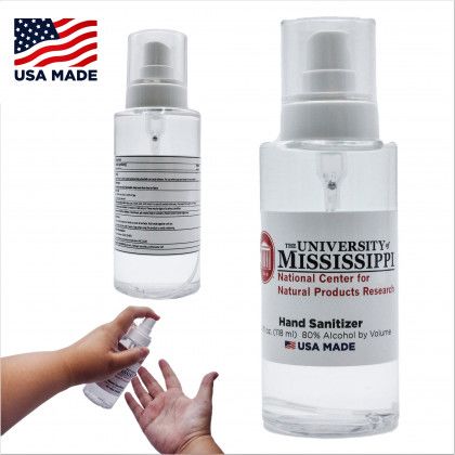 Custom 5 oz USA Made Hand Sanitizer Spray Bottle - Back