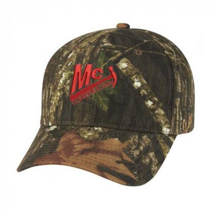 Hunter's Retreat Logo Embroidered Camouflage Cap - Mossy Oak