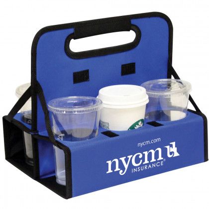 Blue Reusable Cup Carrier/Cup Caddy