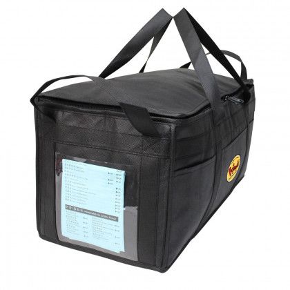 Clear Side Pocket Imprinted Food Delivery Cooler