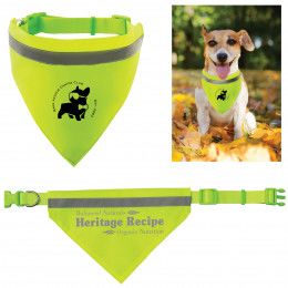 Custom Logo Reflective Pet Bandana | Custom Pet Products