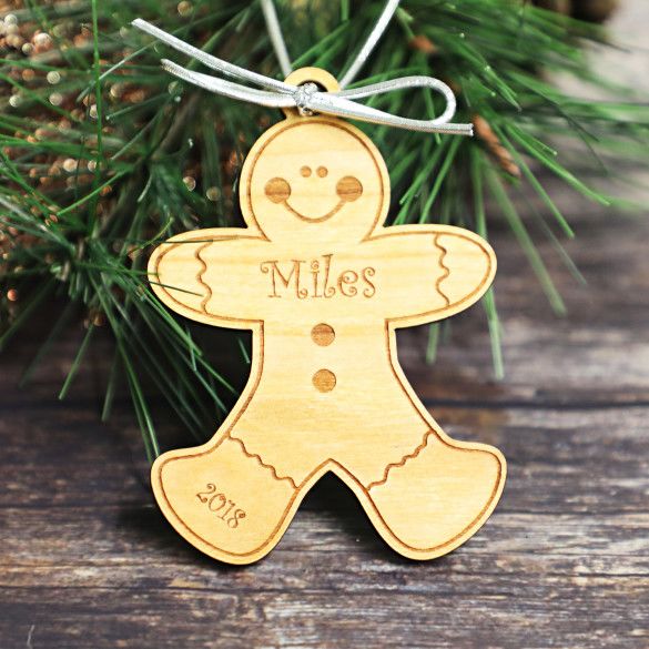 Gingerbread Boy Personalized Children's Christmas Ornament