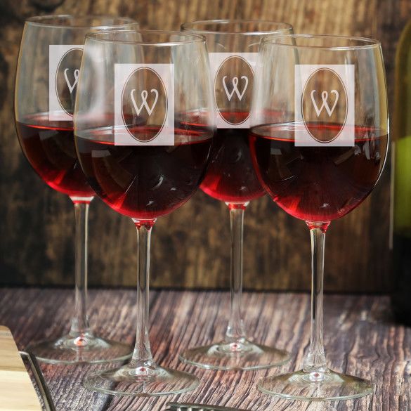 Set of 4 Large Red Wine Glasses