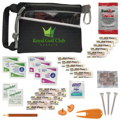 Promotional Grab N Go Golfers Kit | Custom Logo Golf Gift Sets - Black