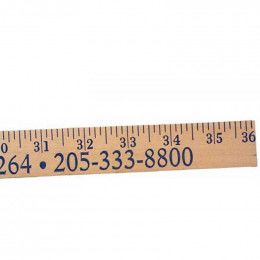 Clear Lacquer Heavy-Duty Yardstick Promotional Custom Imprinted With Logo