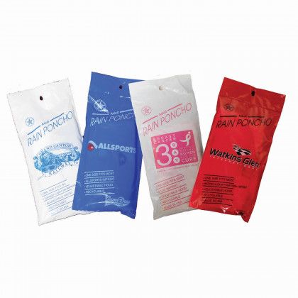 Bags for All-Over Step & Repeat Lightweight Adult Rain Poncho