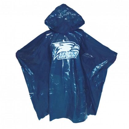 One Location Imprint Lightweight Adult Rain Poncho