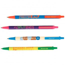 Promotional BIC Clic Stic Pens with Logo Imprints | Personalized Stick Pens in Bulk
