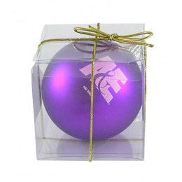 3 1/4 Ornament with Custom Imprint | Customized Ornament - Purple
