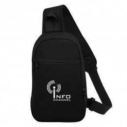 Chris Crossbody Sling Bang with Logo Black Chris Crossbody Sling Bang with Logo Black