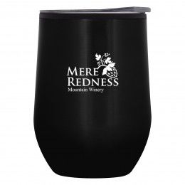 Imprinted Napa Stemless Wine Cup - 12 oz, Black Imprinted Napa Stemless Wine Cup - 12 oz, Black