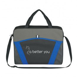 Wholesale Messenger Bag Briefcases | Casual Friday Messenger Briefcase | Custom Logo Printed Briefcase Messenger Bag- Royal Blue