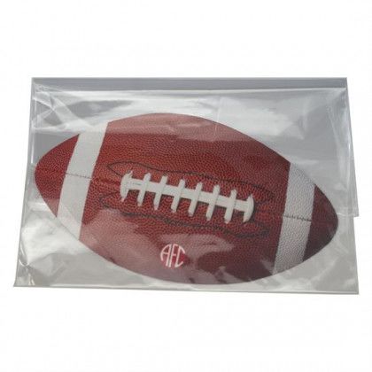 Printed Football Microfiber Cleaning Cloth - Optional packaging (extra charge)