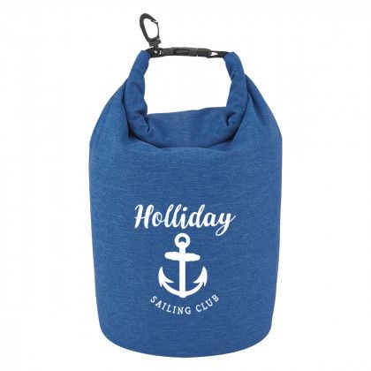 Logo Heathered Waterproof Dry Bag Navy