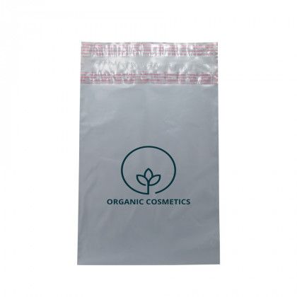 Custom Logo 100% Recycled 6 x 9 Gray Poly Mailer - Front