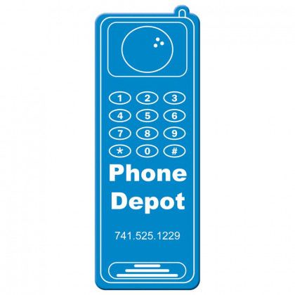 Cell Phone Shape Magnet - Medium - 30 mil Promotional Custom Imprinted With Logo