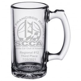 Wholesale 4pc 16oz Glass Beer Mugs w/ Football Decal C/P 6