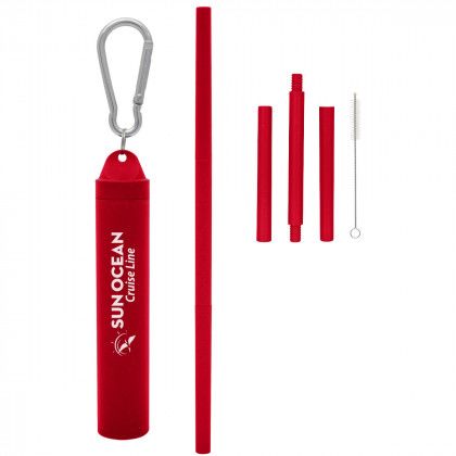 Buildable Harvest Straw Kit in Case with Logo Red