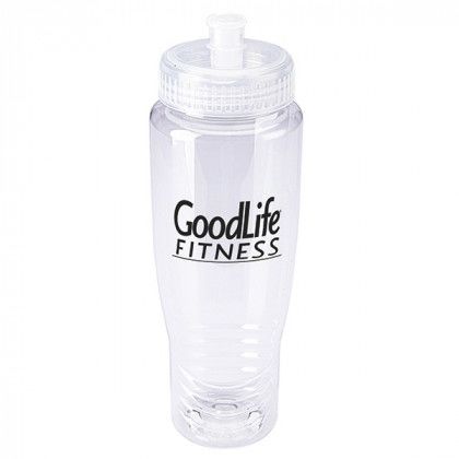 Polyclean Sport Bottle - 28oz. Clear Promotional Custom Imprinted With Logo